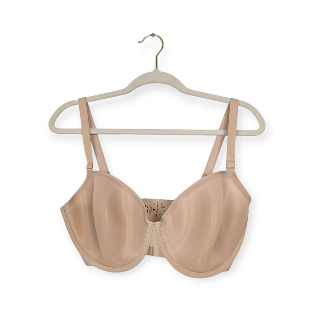 CUUP The Demi Bra 30G Sand Spacer Mesh T Shirt Underwire Nude Minimalist NWT